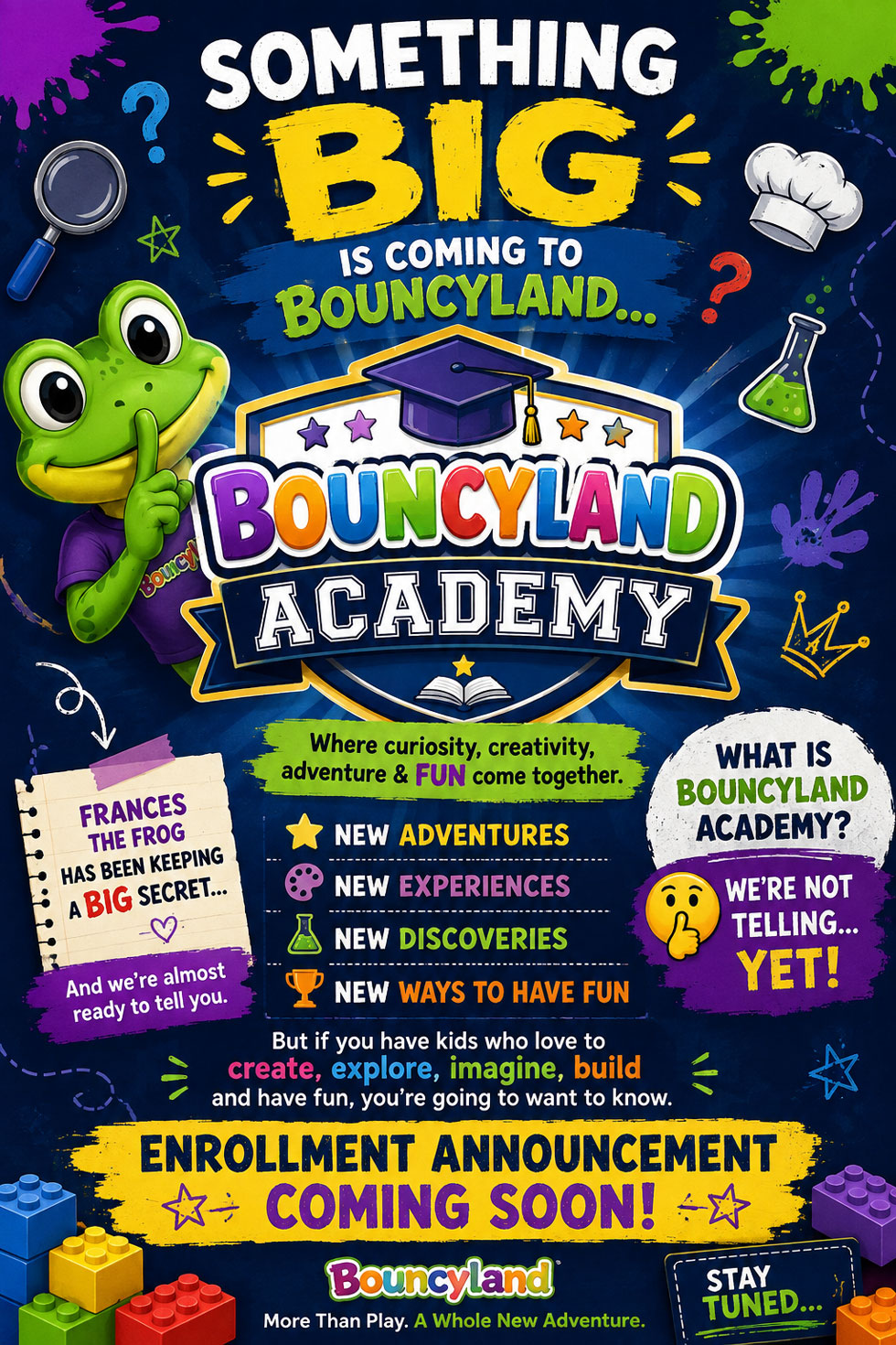 Bouncyland is a Family Activity Entertainment Center For Kids & Children in Muncie, Indiana! Features 15 bounce houses, toddler zone play area, arcade, birthday party hosting, My Plushy Pals where you can create your own stuffed animal, and concessions & dining! There's so many fun things for kids & children to do at Bouncyland in Muncie!