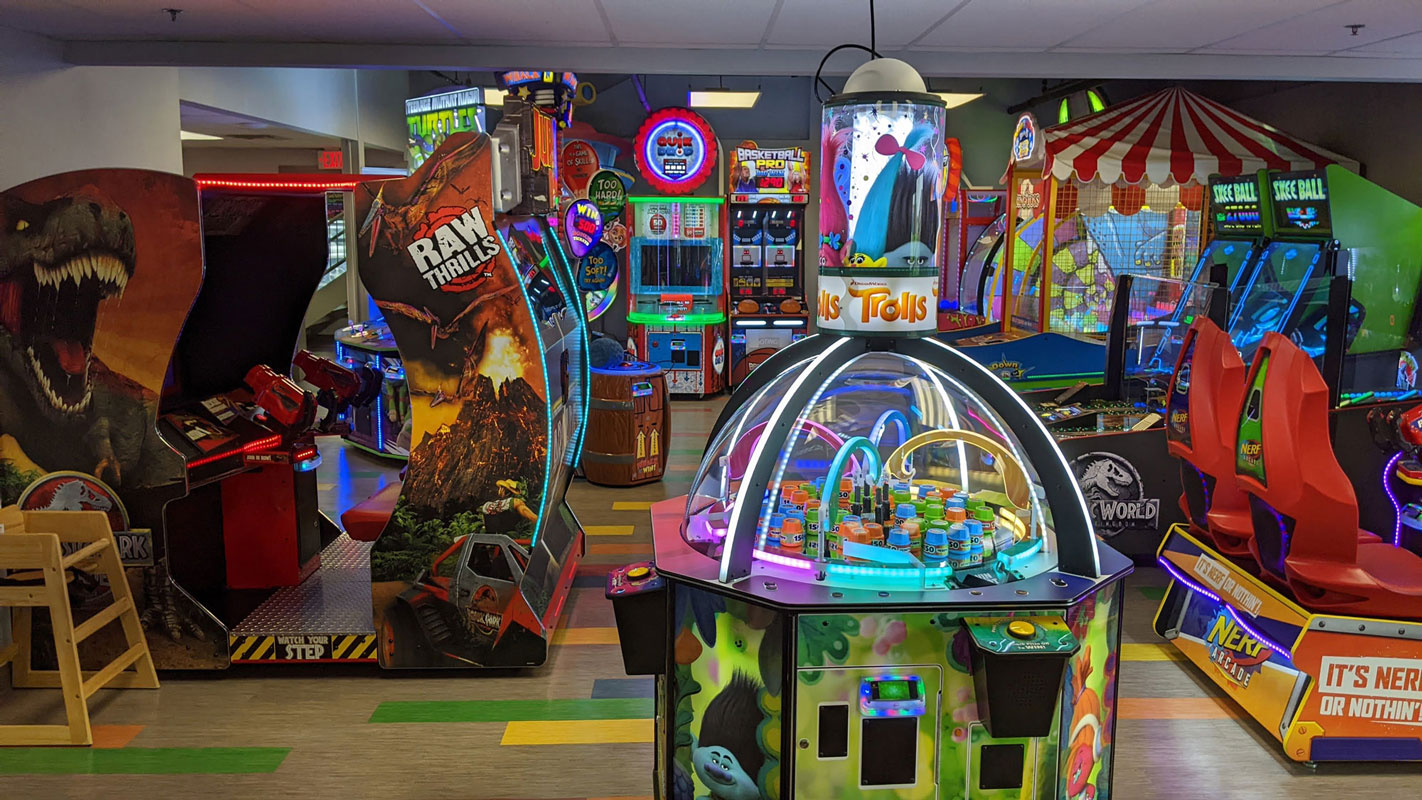 Bouncyland is a Family Activity Entertainment Center For Kids & Children in Muncie, Indiana! Features 15 bounce houses, toddler zone play area, arcade, birthday party hosting, My Plushy Pals where you can create your own stuffed animal, and concessions & dining! There's so many fun things for kids & children to do at Bouncyland in Muncie!