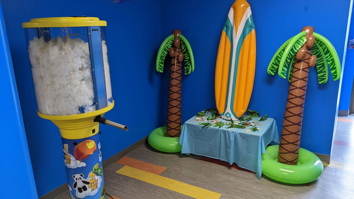 Bouncyland is a Family Activity Entertainment Center For Kids & Children in Muncie, Indiana! Features 15 bounce houses, toddler zone play area, arcade, birthday party hosting, My Plushy Pals where you can create your own stuffed animal, and concessions & dining! There's so many fun things for kids & children to do at Bouncyland in Muncie!