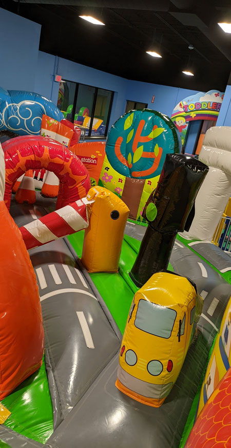 Toddler zone play room area bounce house Bouncyland Family Fun Activity Entertainment Center For Kids & Children in Muncie, Indiana