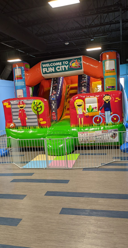 Toddler zone play room area bounce house Bouncyland Family Fun Activity Entertainment Center For Kids & Children in Muncie, Indiana
